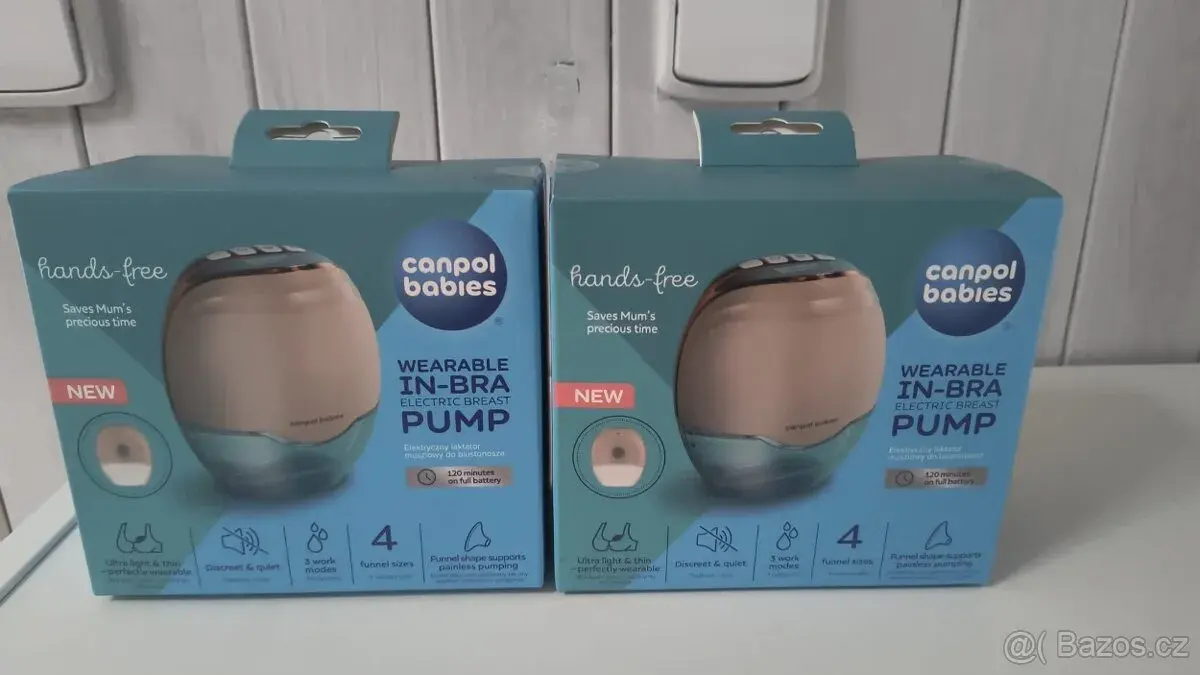 Nové odsávačky mléka Canpol Hands-free 2ks