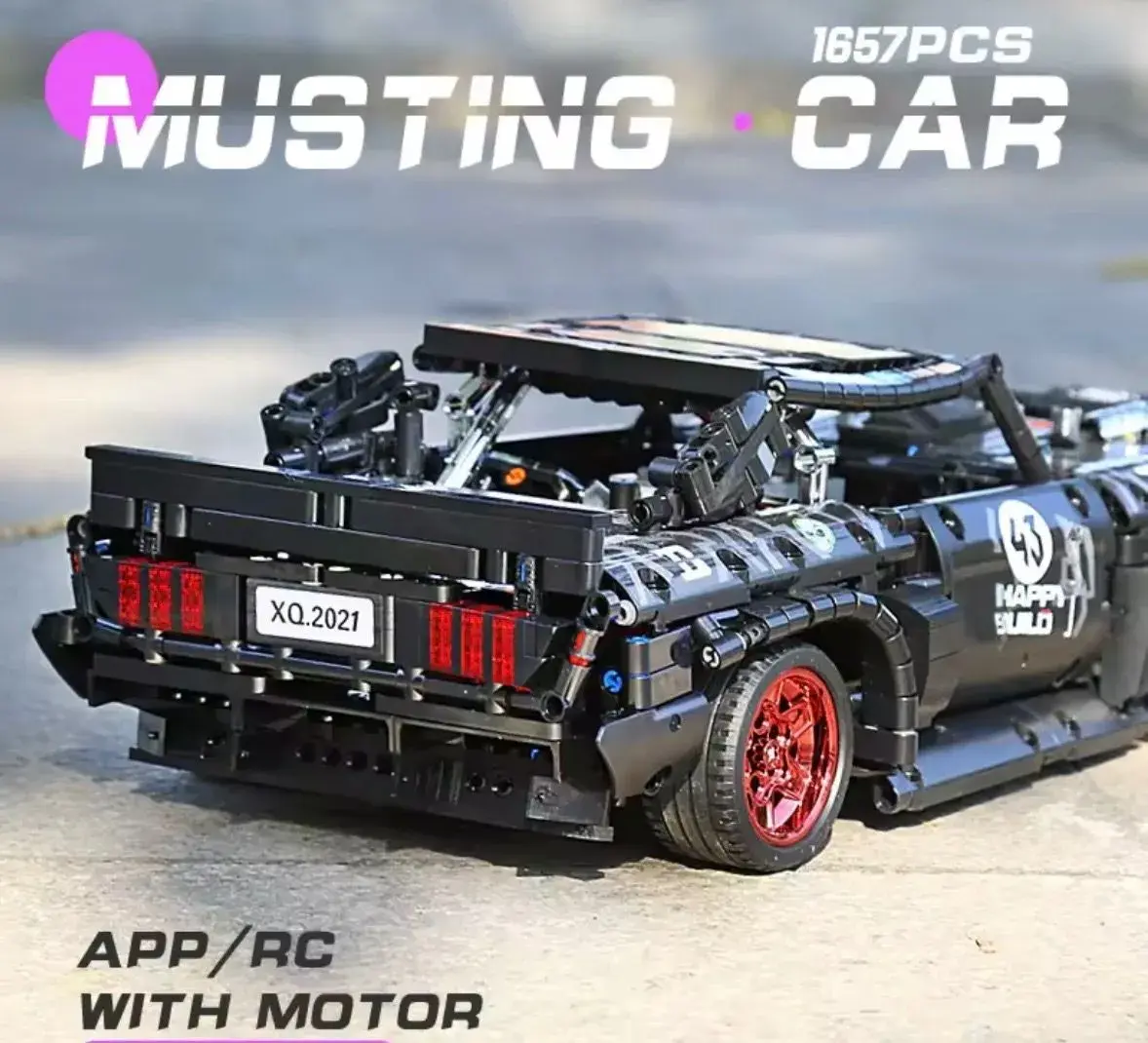 Mustang a Super Car cca 50cm Lego na ovladani
