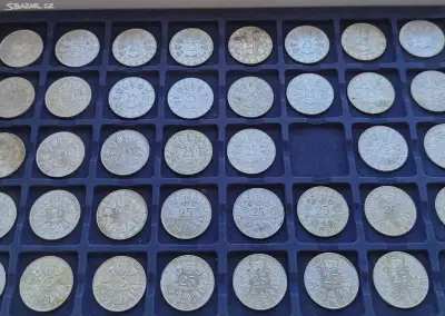 Stříbrné mince 25 Schilling Rakousko