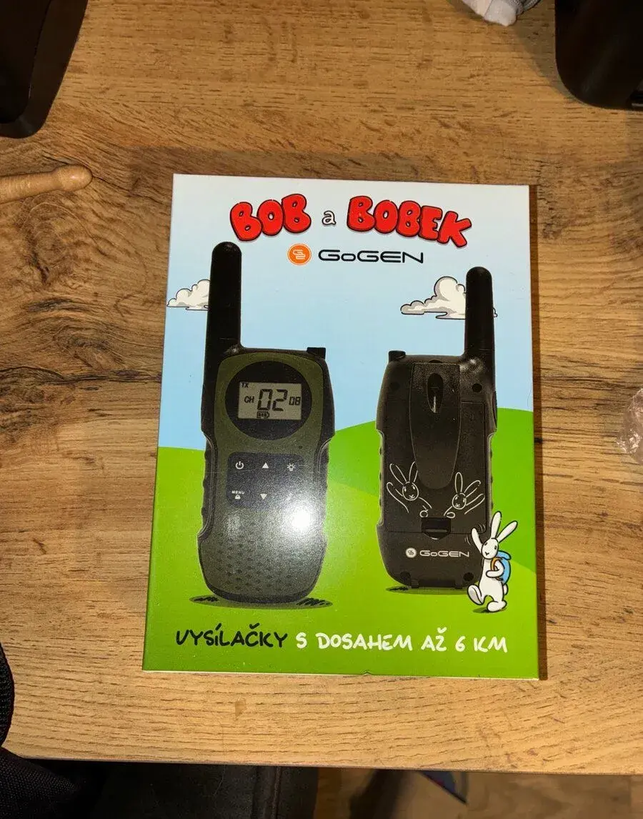 GoGEN BOB a BOBEK vysílačky – 7 ks, nové/nepoužité