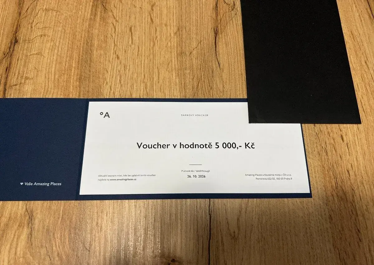 dárkový voucher na Amazing Places