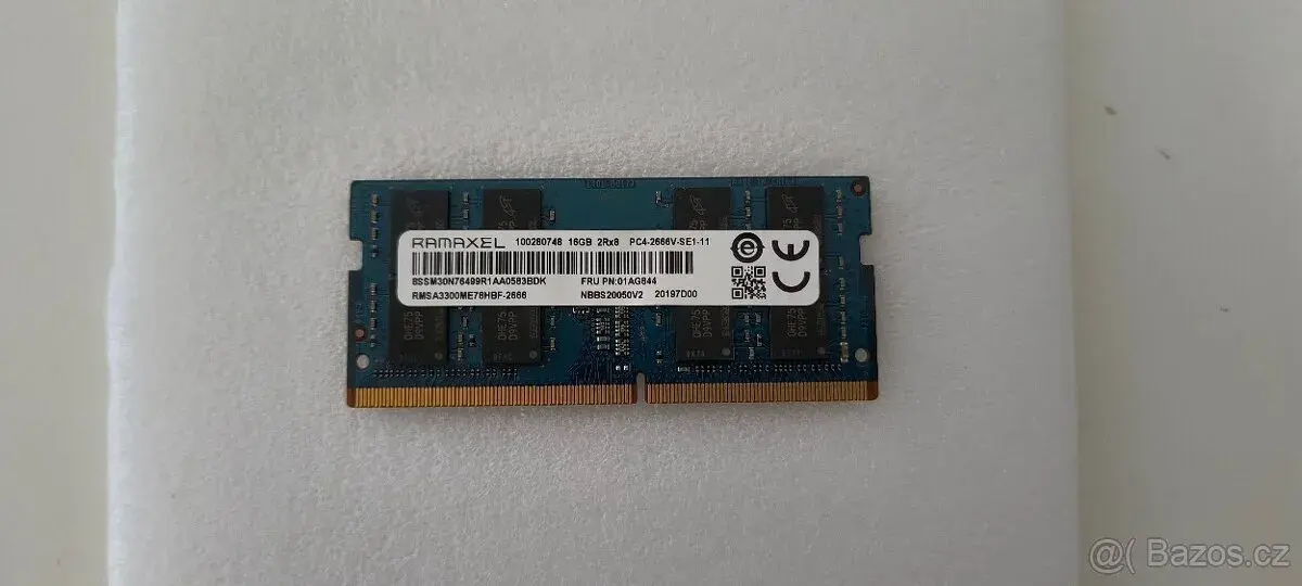 RAM Ramaxel, 16 GB, DDR4, SO-DIMM.