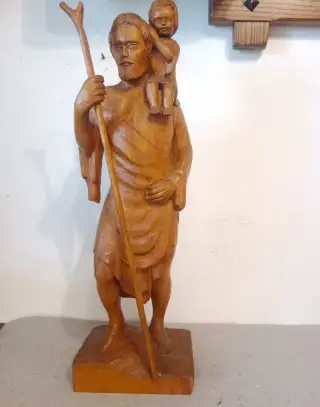 Svatý Kryštof dřevěná