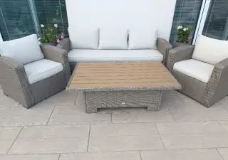 Zahradní set, ratan