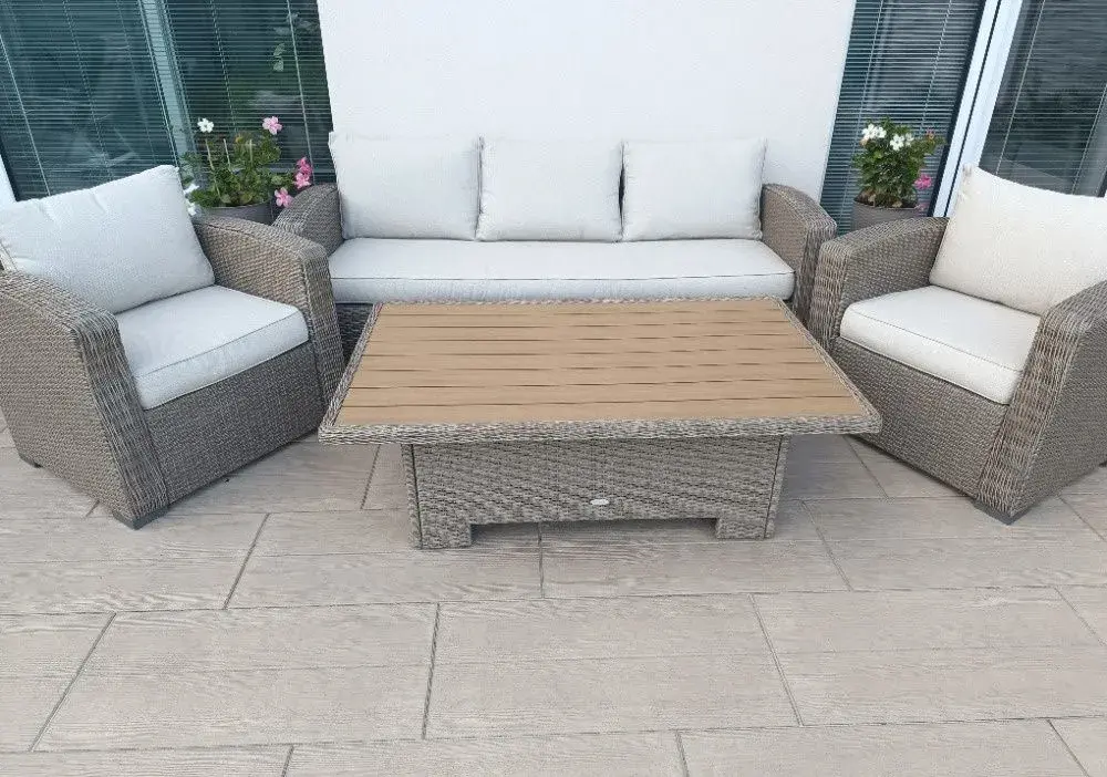 Zahradní set, ratan