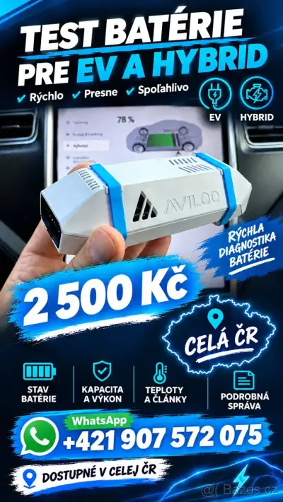 ✔️. TEST BATÉRIE ELEKTROMOBILU S certifikátom AVILOO