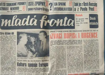 Mladá fronta ze dne 27. července 1990