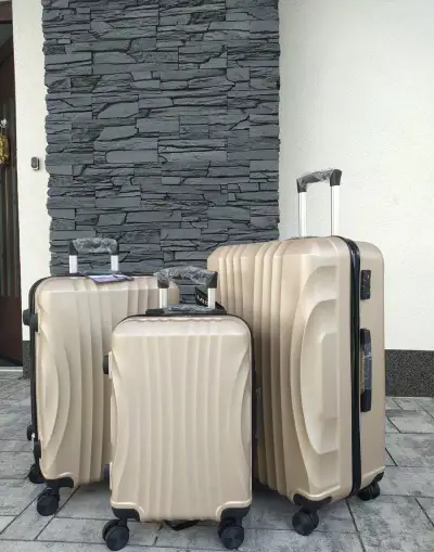Cestovní kufry Mifex V83, sada 3kusů,M,L,XL, šampaň,TSA