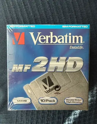 Diskety Verbatim 3,5" s kapacitou 1,44 MB 10ks