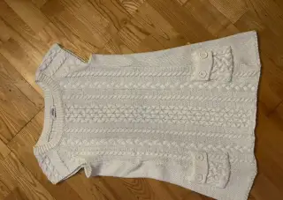 Pimkie bílé pončo / svetr pončo S/M - copánky - knoflíky na