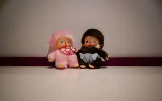 Monchichi dva plyšáci