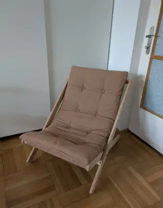Skládací Křeslo Karup Boogie, Raw/Mocca, hnědá