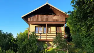zahrada se zahradním domkem na Vysočině