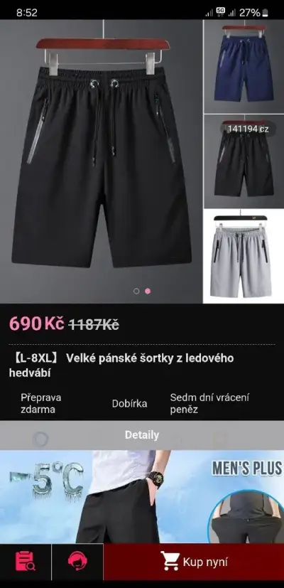 Kraťasy pánské