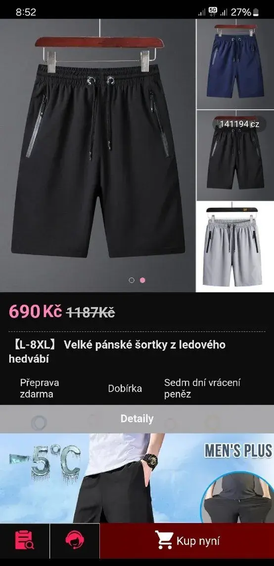 Kraťasy pánské