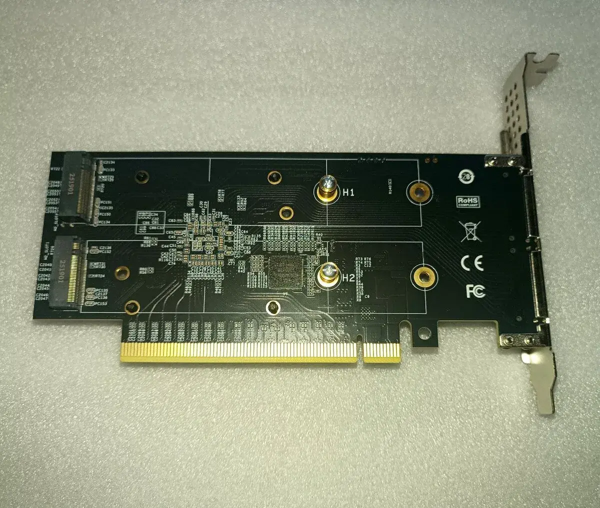 PLX PEX PCIe bifurcation x16->x32 lanes switch M.2 NVMe slim