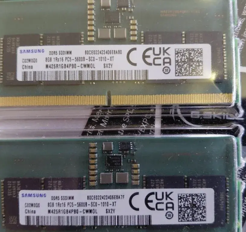 16GB SODIMM 2x8 Samsung 5600 NOVE