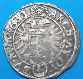 Stará mince Čechy r. 1633