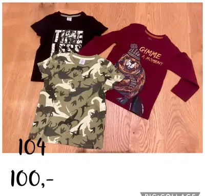 3x nové chlapecké tričko 104