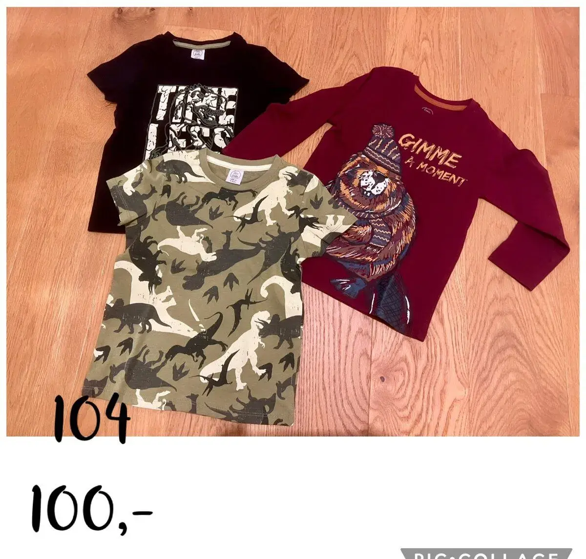 3x nové chlapecké tričko 104