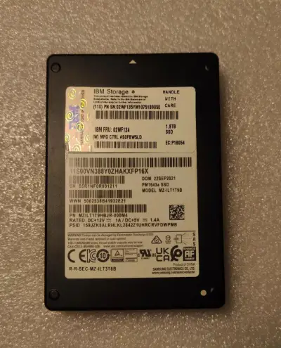 SSD Samsung PM1643a 1,92 TB | SAS 12 Gb/s | NETESTOVANÝ