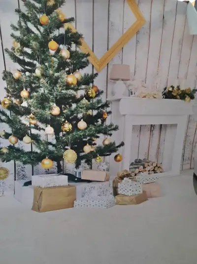 Vánoční fotografické pozadí - pevný vinyl