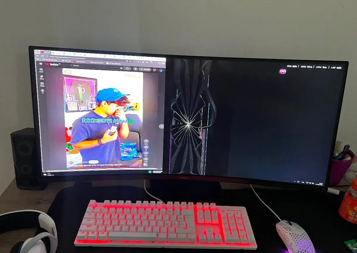 Monitor na opravu 34" Xiaomi G34WQi, LED 3440x1440.