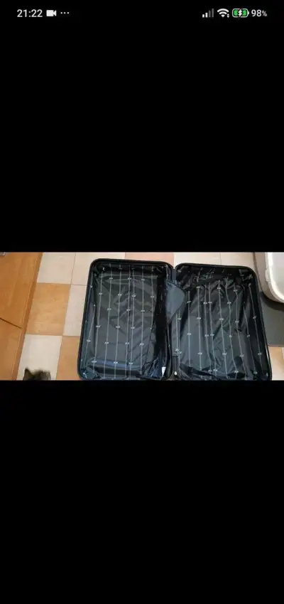 Aga Travel Cestovný kufor 77x48x30 cm CZ247 Čierny