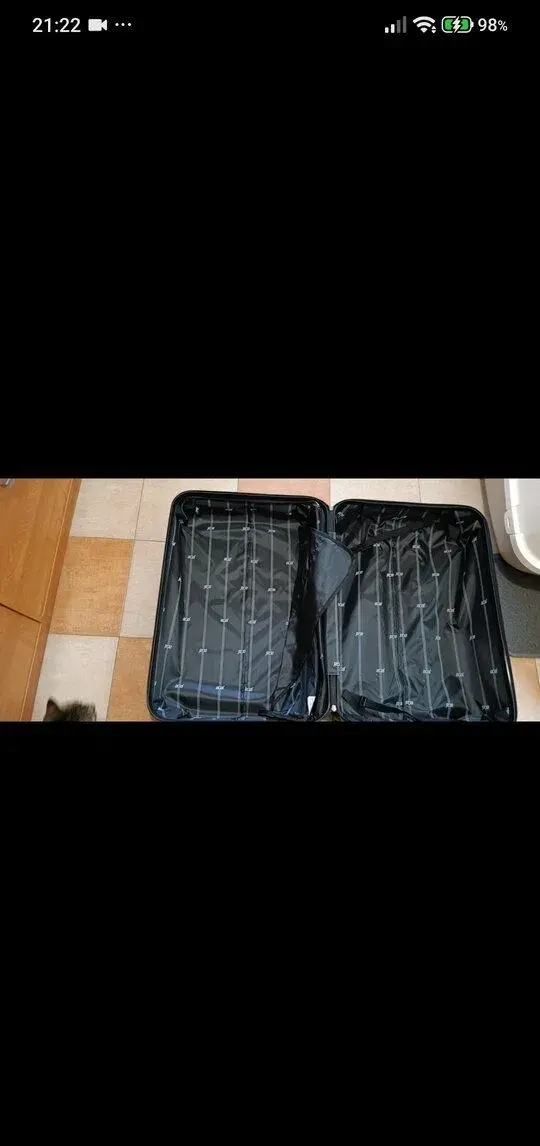 Aga Travel Cestovný kufor 77x48x30 cm CZ247 Čierny