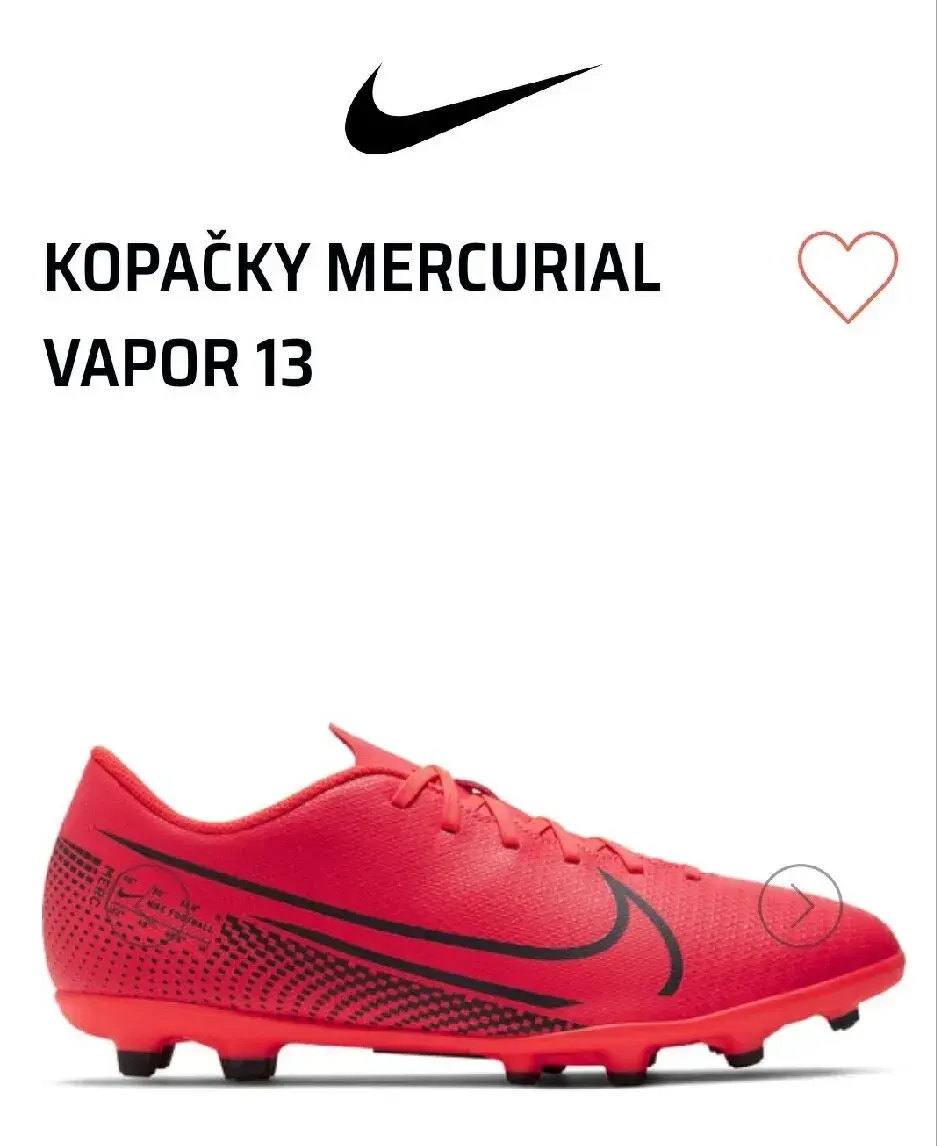NIKE MERCURIAL VAPOR 13 CLUB KOPAČKY pro muže vel.10,5