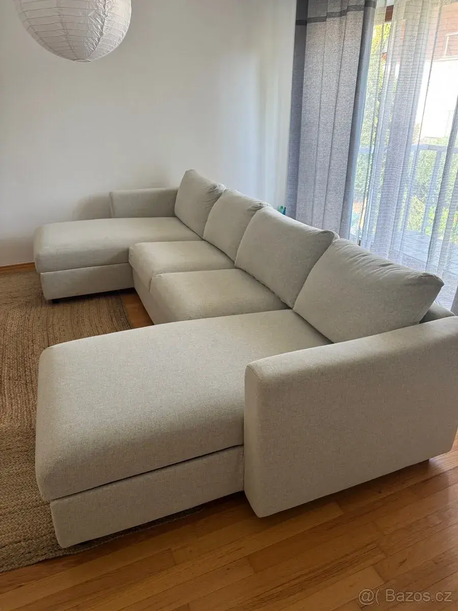IKEA VIMLE – velká pohovka do U s úložným prostorem