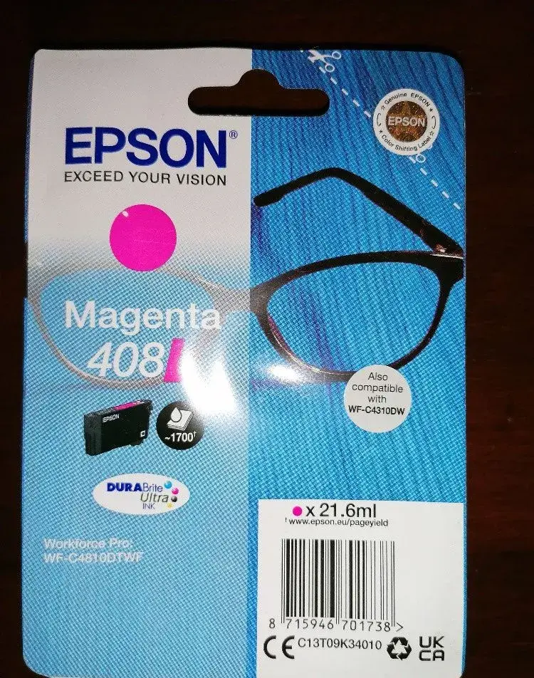 EPSON inkoust 408L purpurová (21.6ml)
