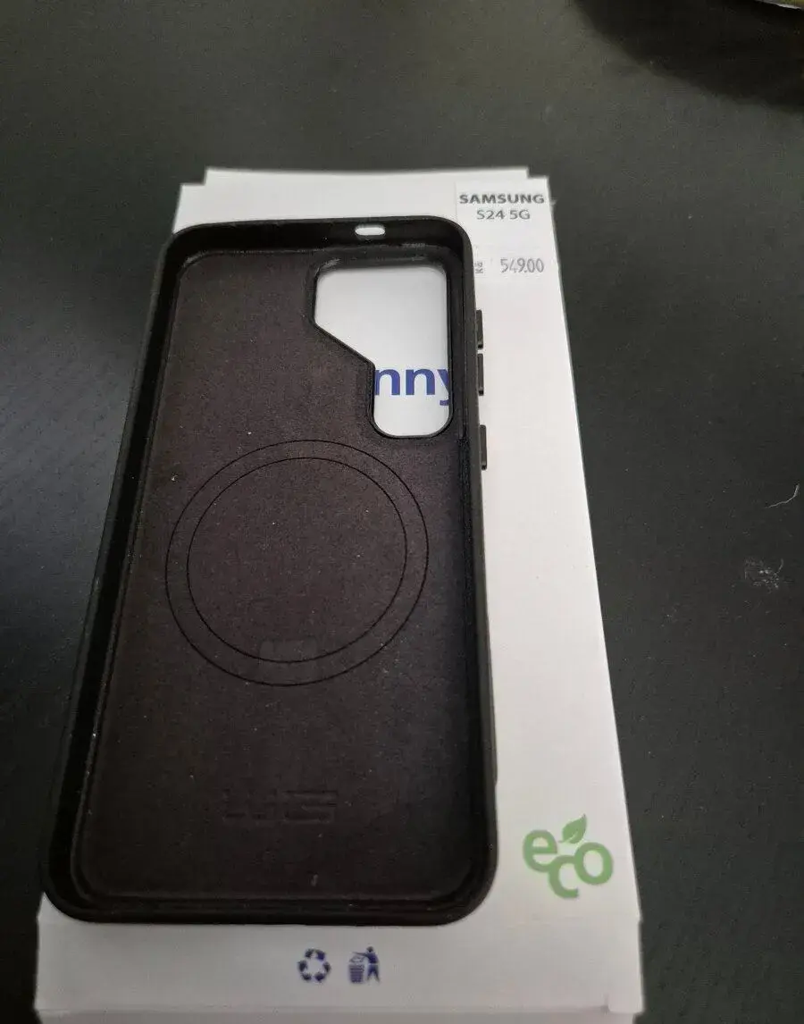 Kryt Leather Frame Sam Galaxy S24 G5 černý