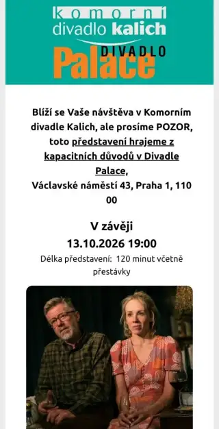 Divadelní představení : V zaveji. S Langmajerem