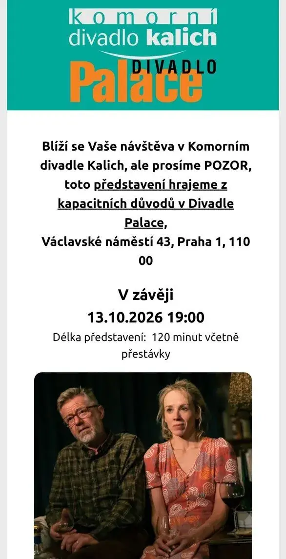 Divadelní představení : V zaveji. S Langmajerem