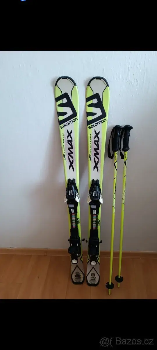 Lyže - 120 cm + hůlky SALOMON