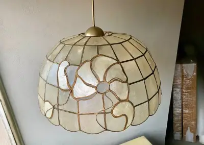Krásné Stropní Světlo Capiz Shell
