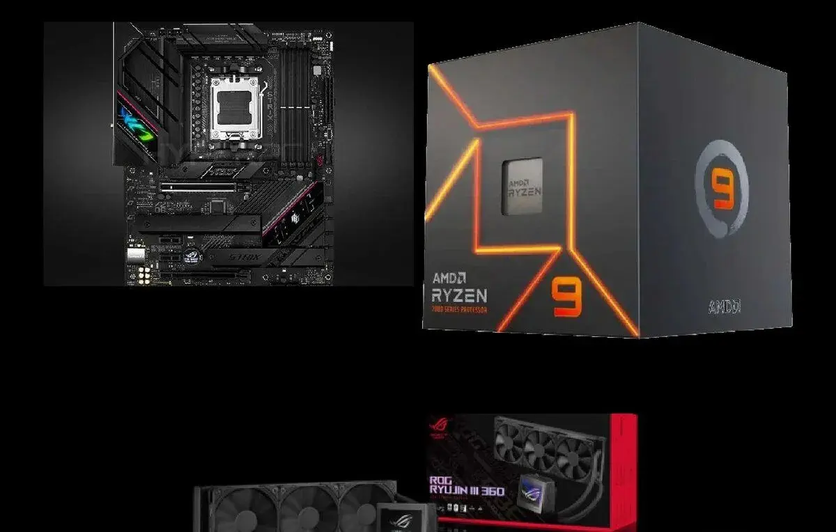 ROG B650E F WI-FI+ RYZEN 9 7900X +ROG RYUJIN III 360