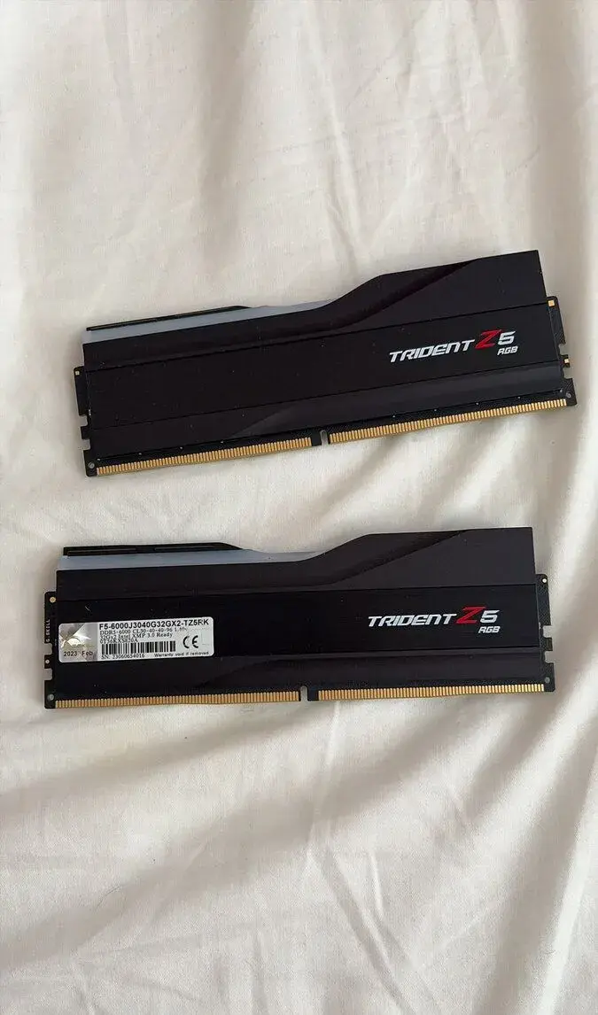 64GB paměti G.Skill Trident Z5, CL30, 6000MHz, DDR5,