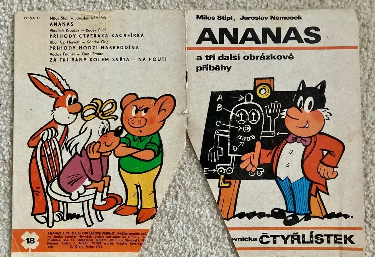 Čtyřlístek č. 18 Ananas (pouze obálka)