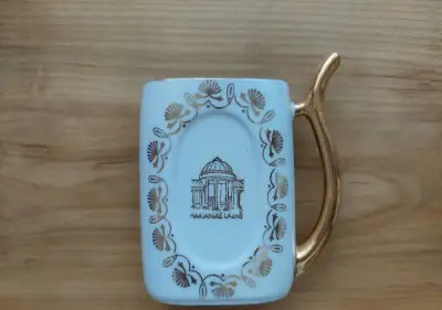 Retro vintage lázeňský hrnek - Mariánky - Mariánské Lázně