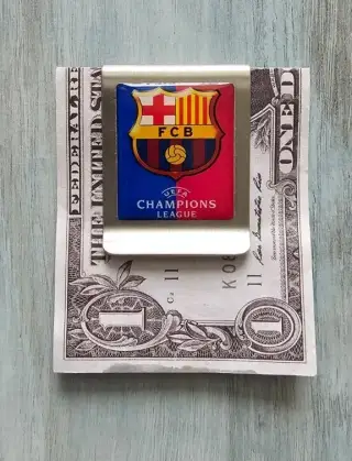 Spona na bankovky FC BARCELONA - Nová, nepoužitá