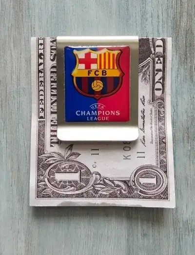 Spona na bankovky FC BARCELONA - Nová, nepoužitá