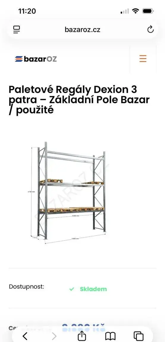 Paletové regály