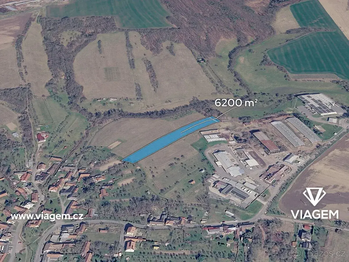 Pole 6 200 m², Podíl 63 % o výměře 3 875 m²