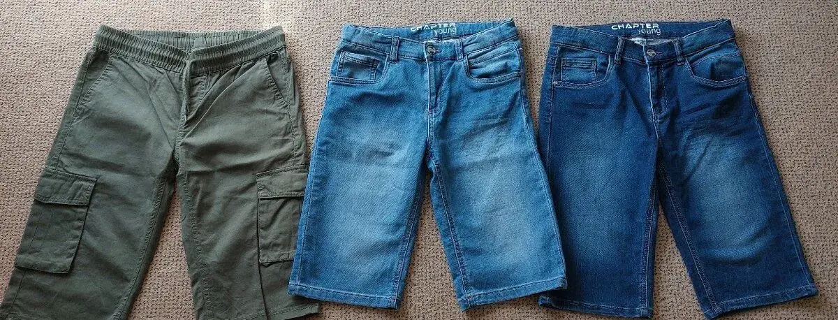Chlapecké kraťasy, riflové, bermudy 164