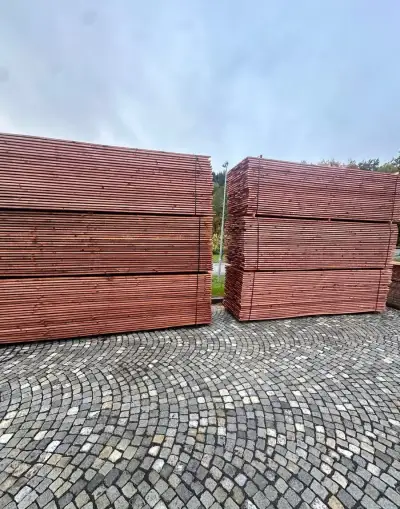 Stavební smrková impregnované prkna