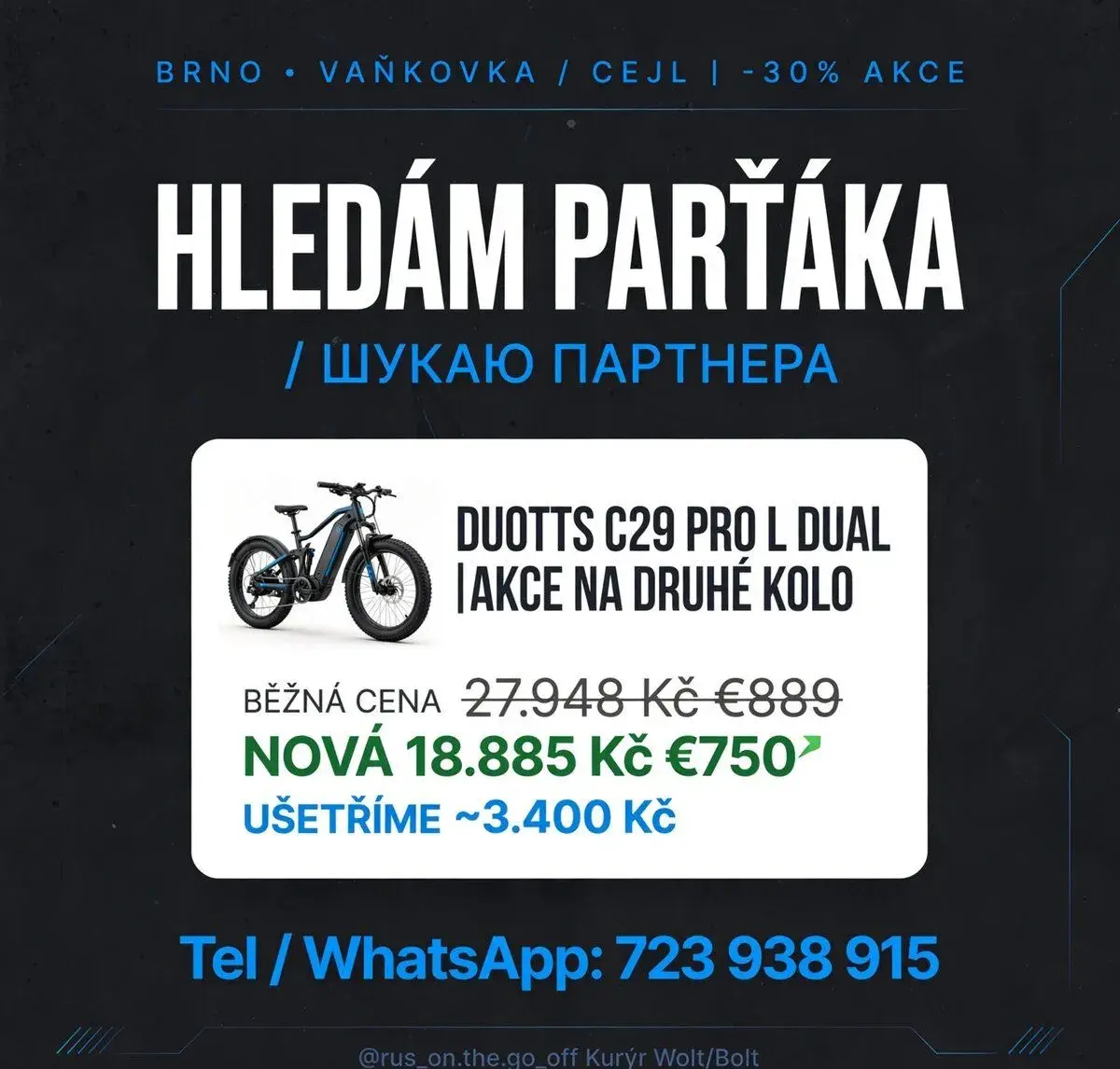 Parťáka na 2x DUOTTS C29 Pro Dual