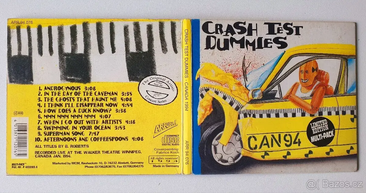 Crash Test Dummies - Canada 1994, CD