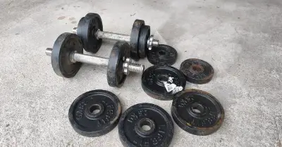 Jednoruční činky Lifefit 2x15 kg